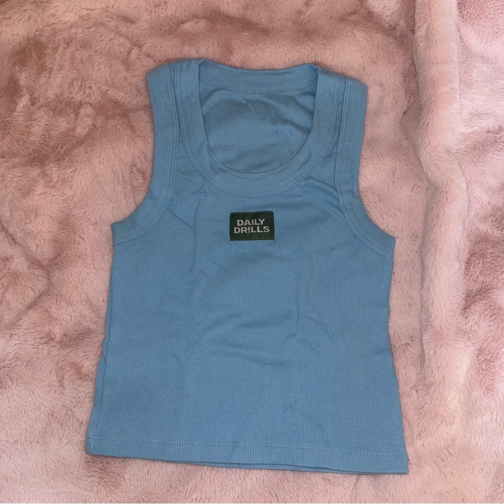 Daily Drills Blue Logo Tank